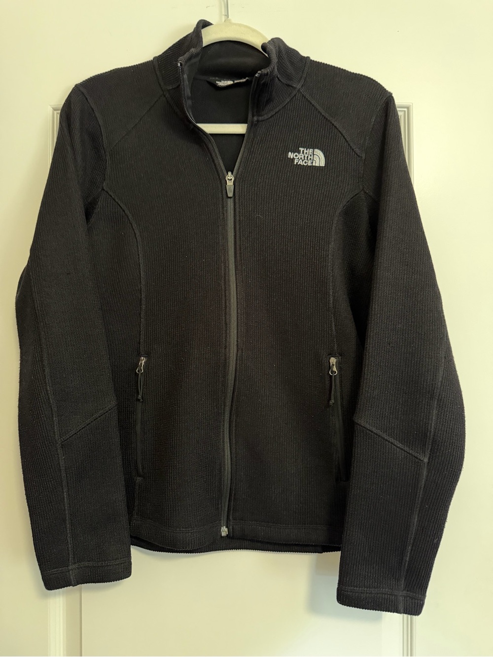 The North Face Black Sweater Full-Zip Jacket - Size M